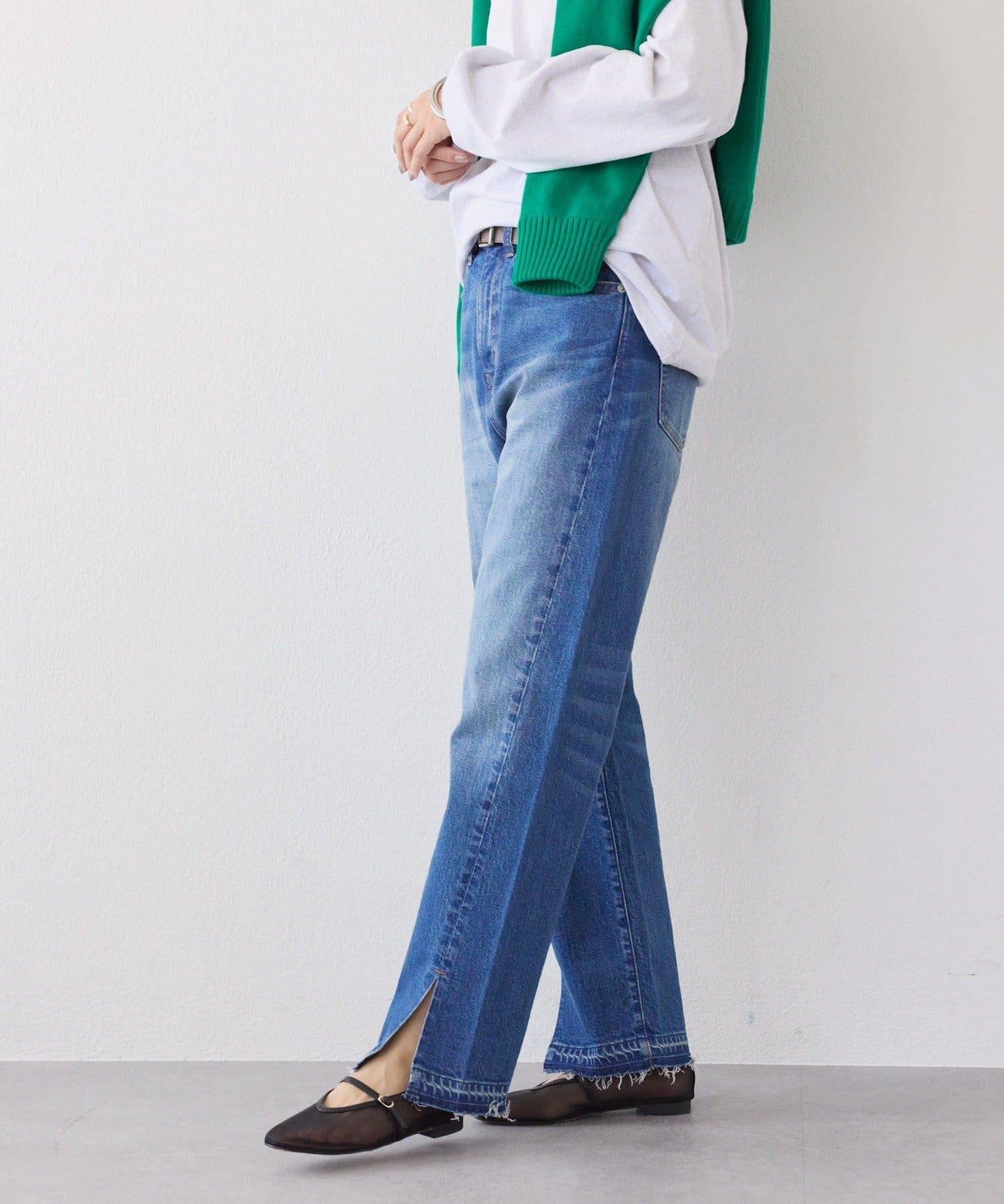 【RIMH】剪裁牛仔褲/預計1月下旬發貨