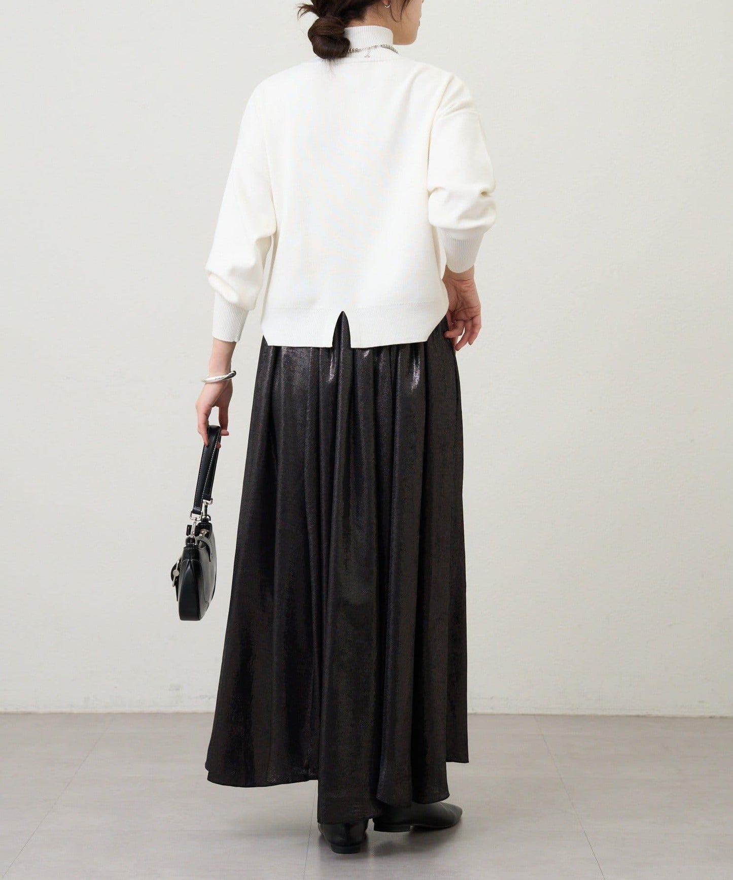 全針高領針織衫