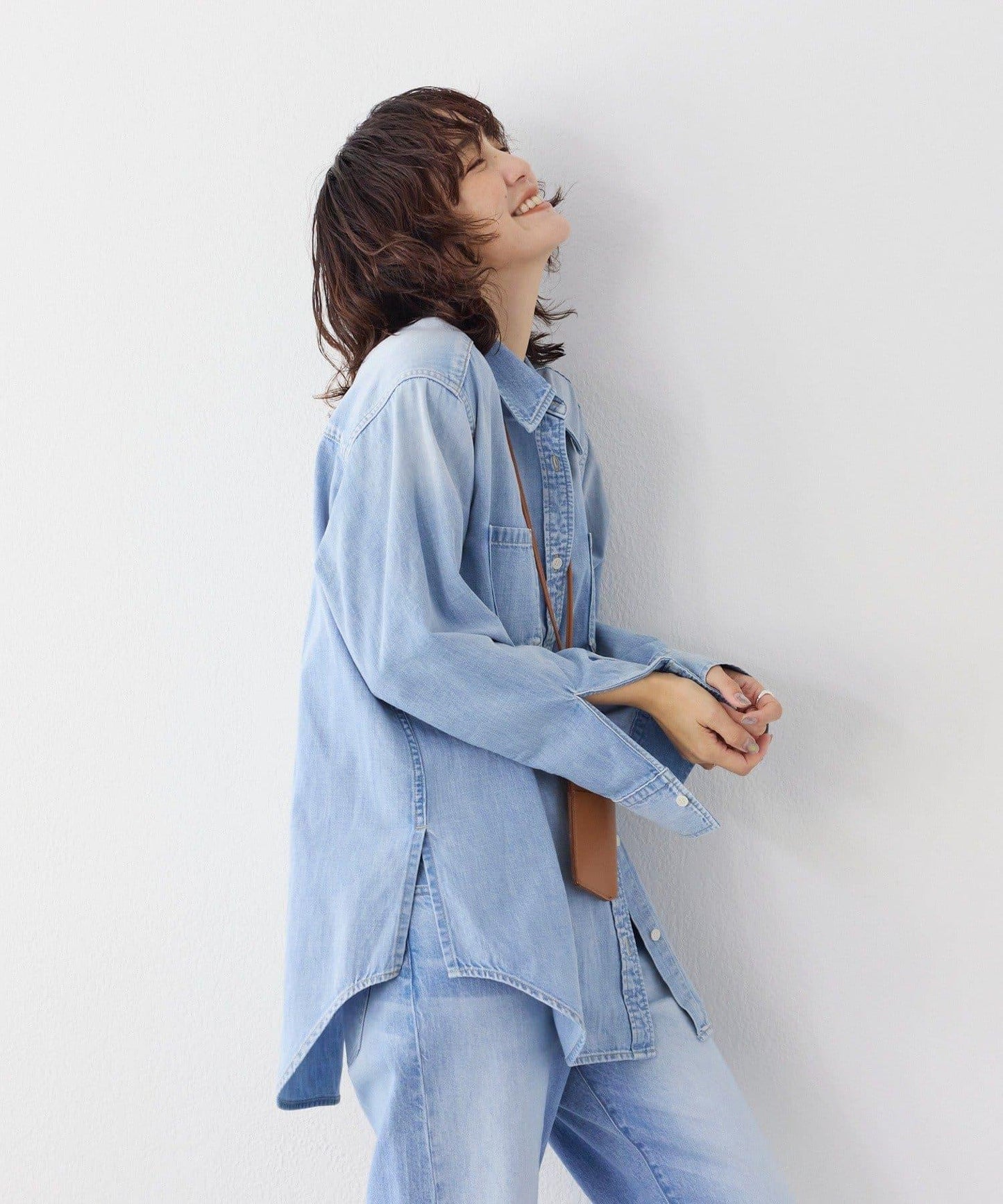 【RIMH】肩墊長款襯衫/預計1月下旬發貨