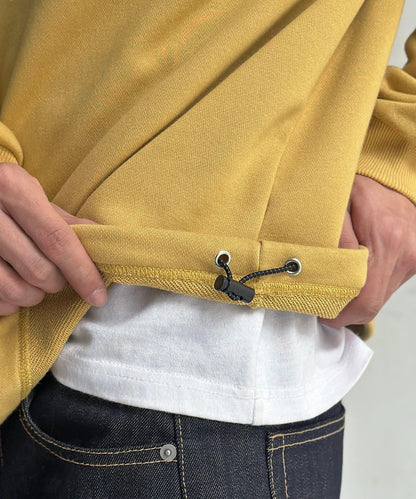 復古風格胸部刺繡泡泡袖衛衣