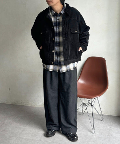 夾棉燈芯絨卡車司機夾克