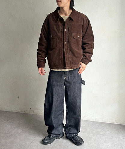 夾棉燈芯絨卡車司機夾克