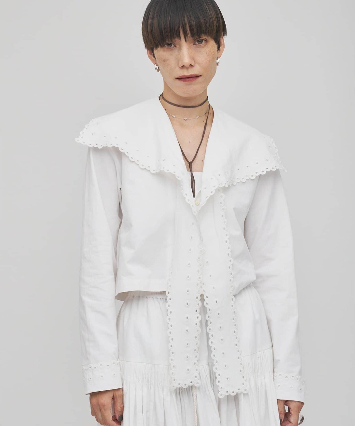 【GEMINI】波浪邊襯衫