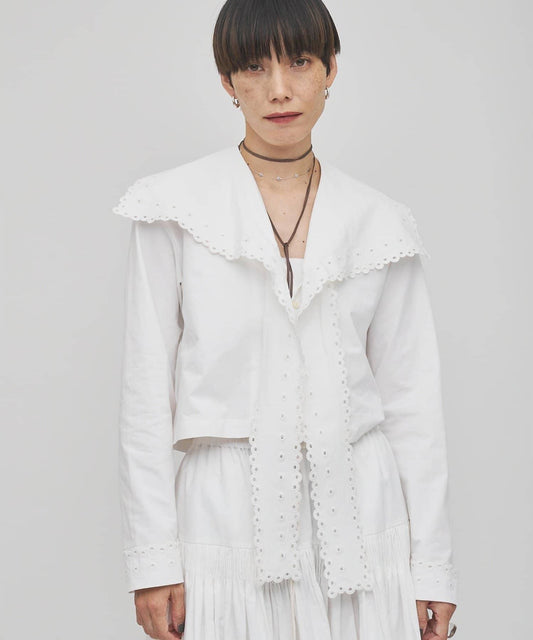 【GEMINI】波浪邊襯衫