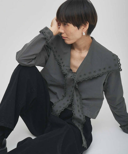 【GEMINI】波浪邊襯衫