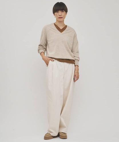 【GEMINI】高密度V領針織套頭衫