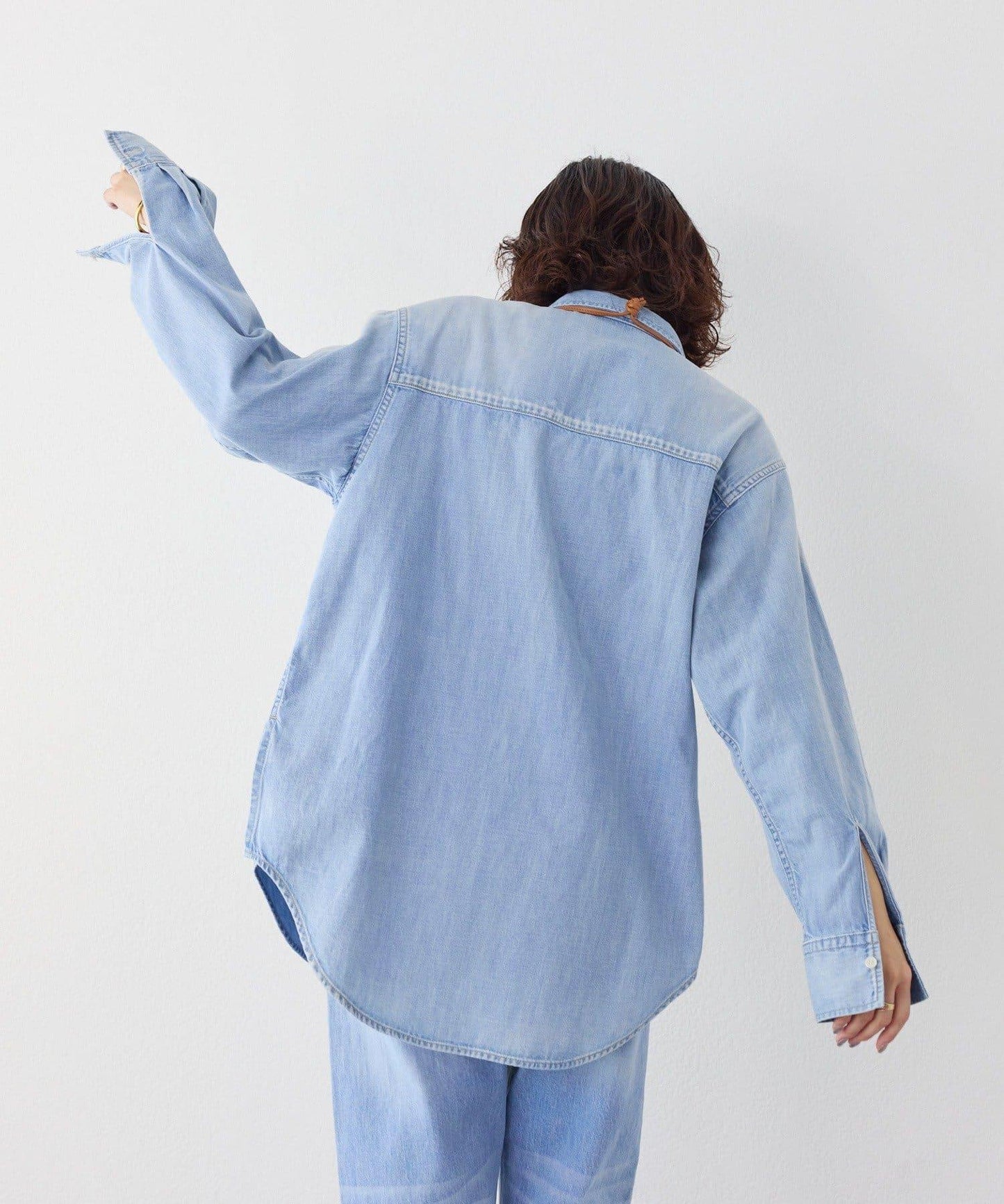 【RIMH】肩墊長款襯衫/預計1月下旬發貨