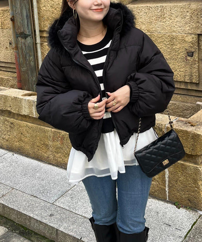 加厚仿毛皮中棉夾克