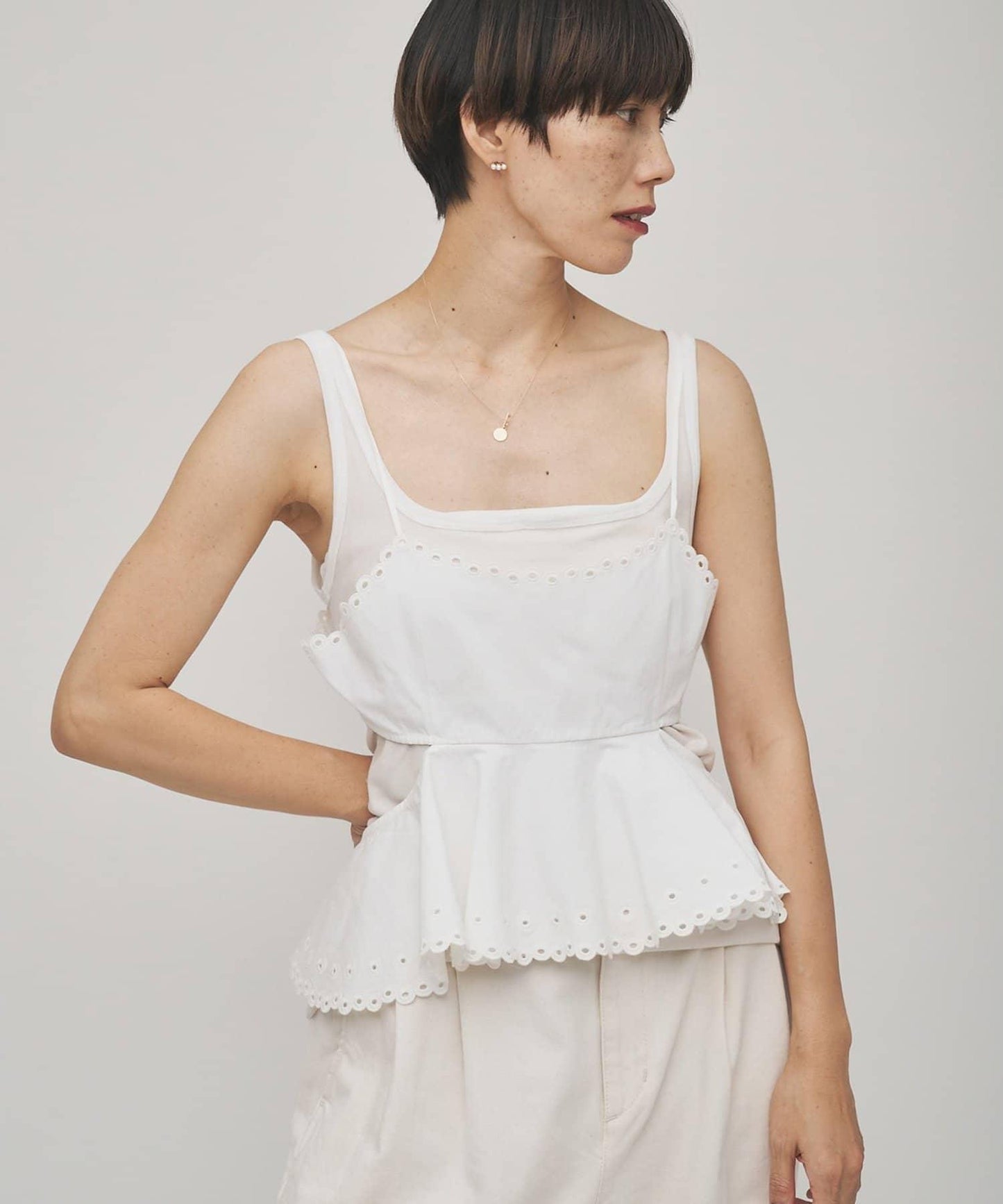 【GEMINI】波浪邊吊帶背心