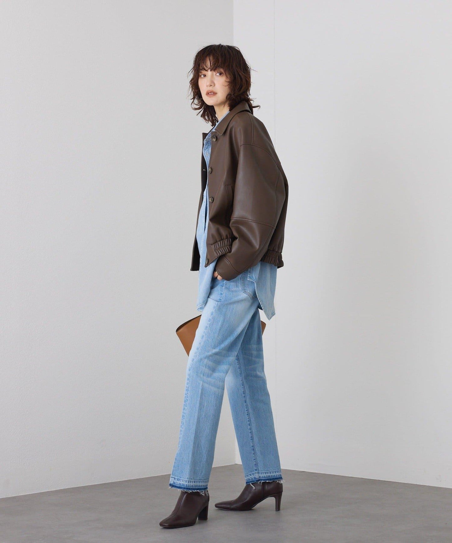 【RIMH】剪裁牛仔褲/預計1月下旬發貨