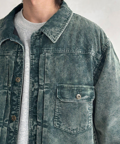 夾棉燈芯絨卡車司機夾克