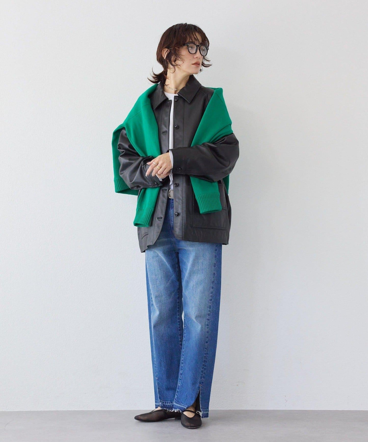 【RIMH】剪裁牛仔褲/預計1月下旬發貨