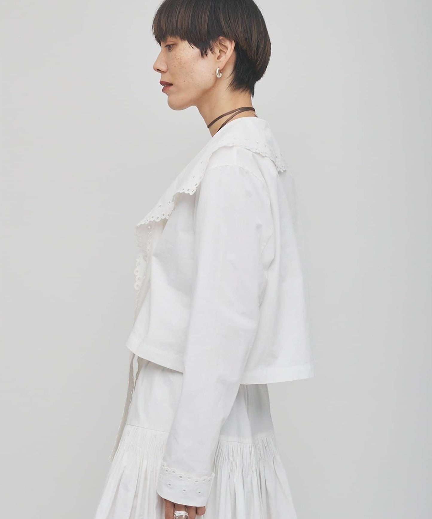 【GEMINI】波浪邊襯衫