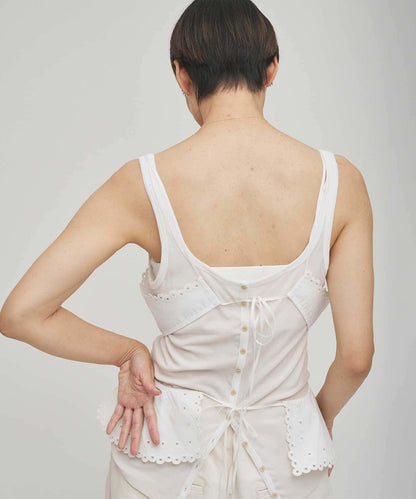 【GEMINI】波浪邊吊帶背心