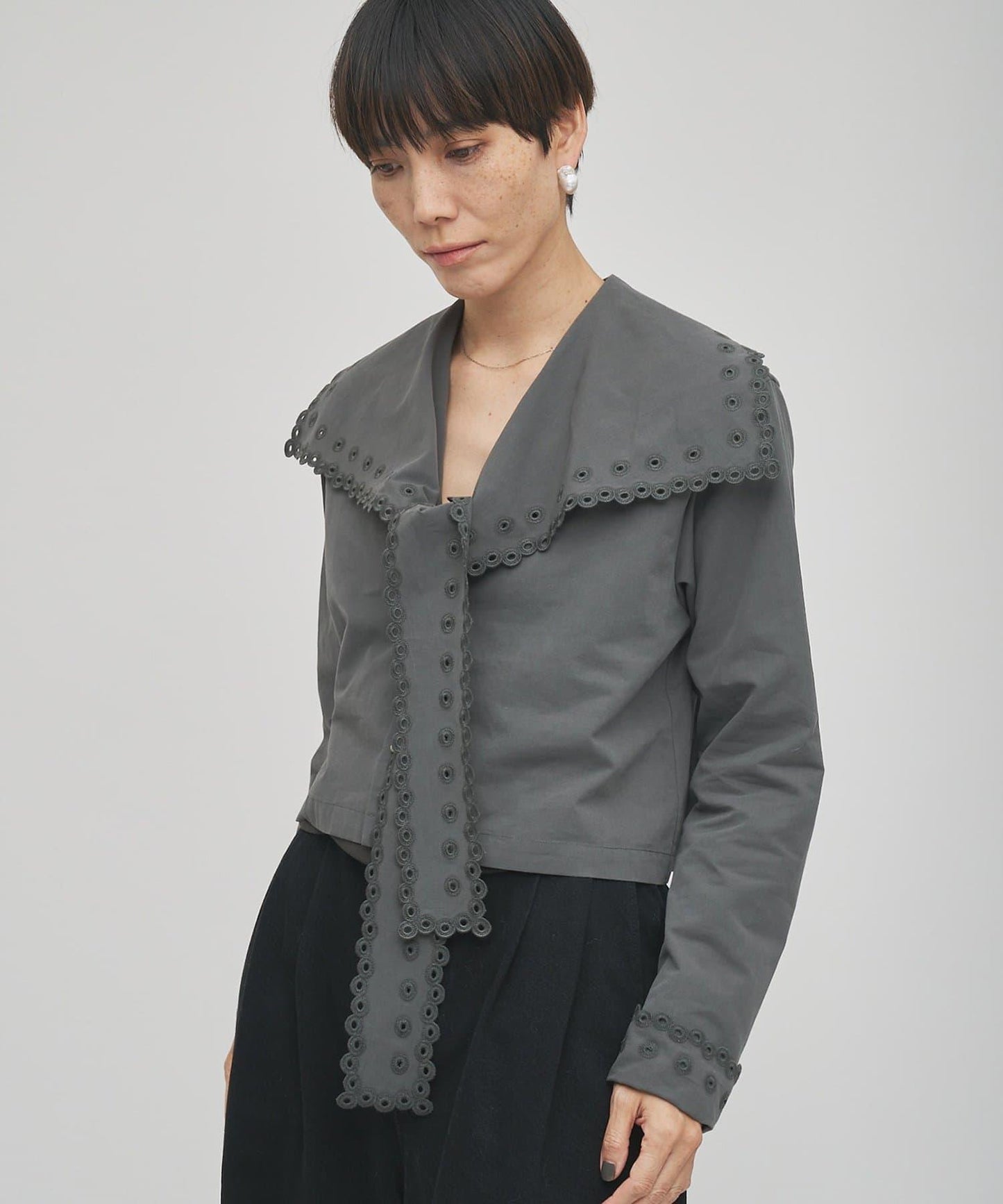 【GEMINI】波浪邊襯衫