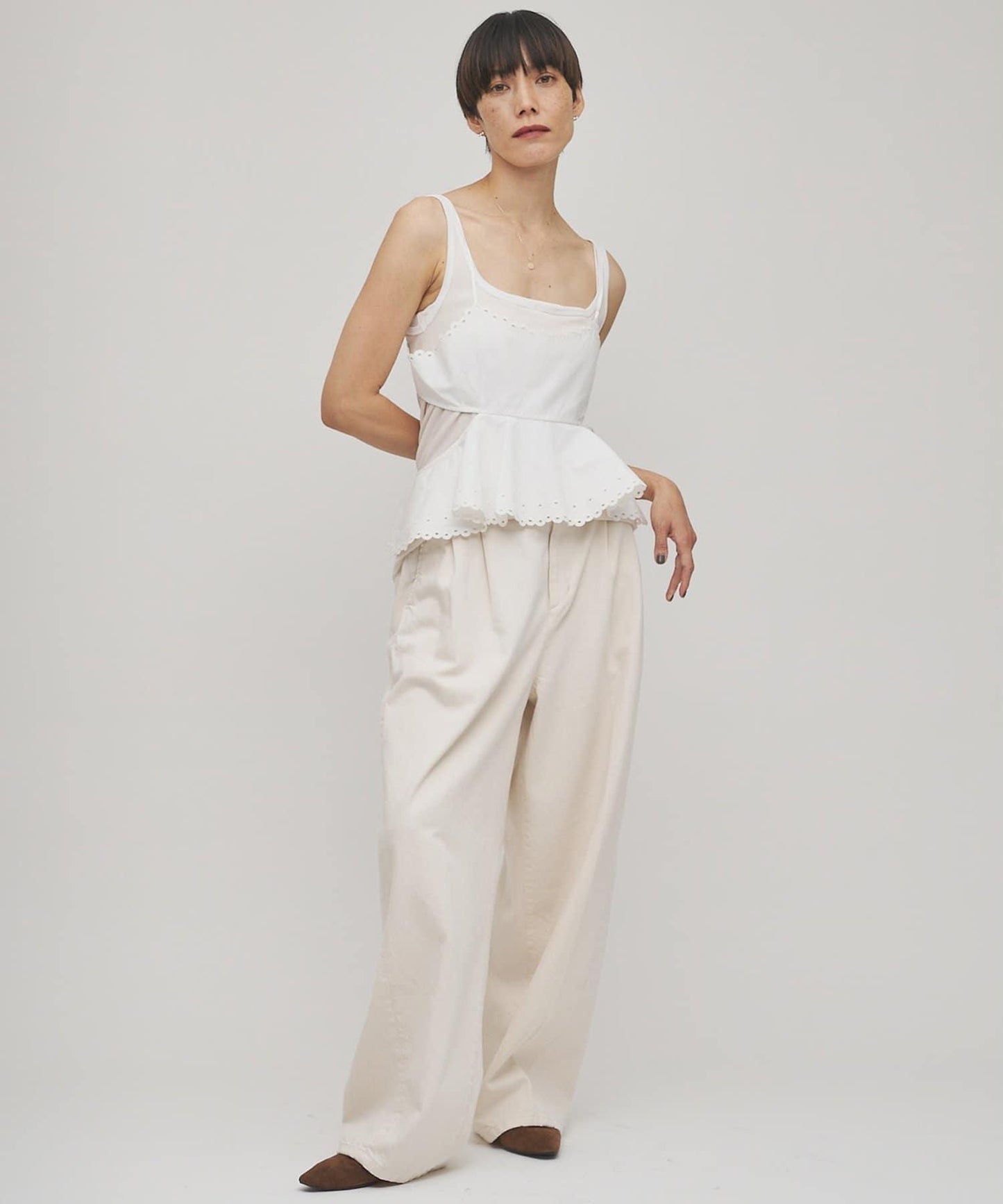 【GEMINI】波浪邊吊帶背心