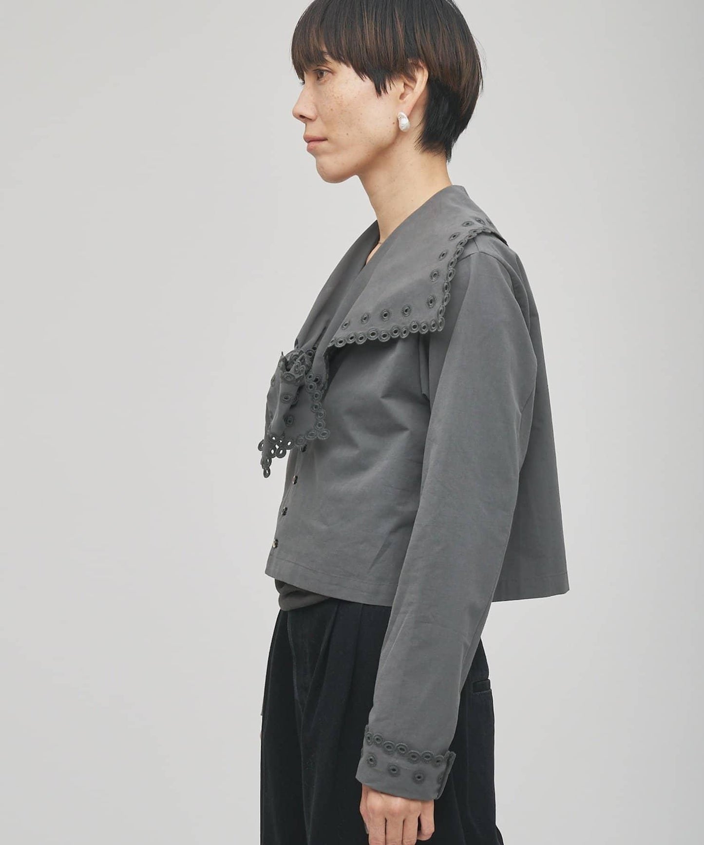 【GEMINI】波浪邊襯衫