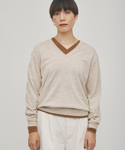 【GEMINI】高密度V領針織套頭衫