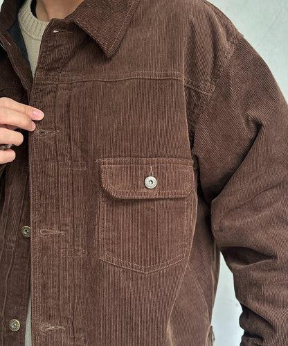 夾棉燈芯絨卡車司機夾克