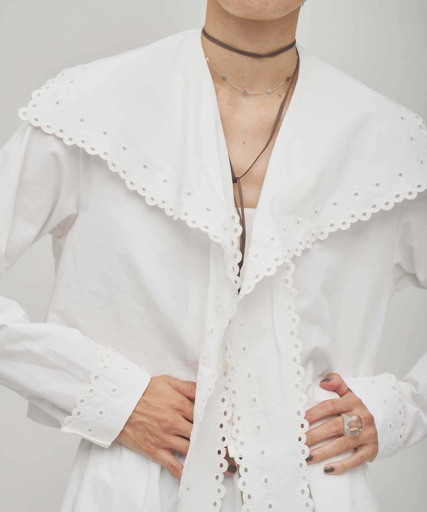 【GEMINI】波浪邊襯衫