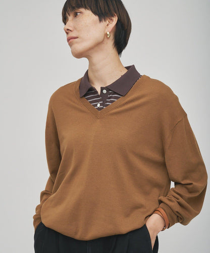 【GEMINI】高密度V領針織套頭衫