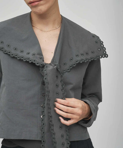 【GEMINI】波浪邊襯衫