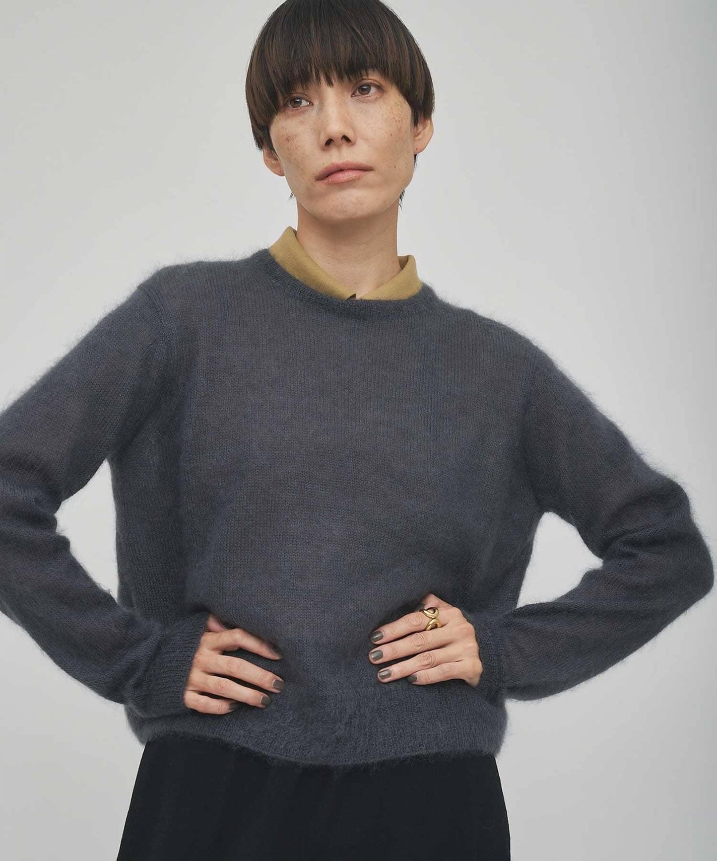 【GEMINI】馬海毛套頭毛衣