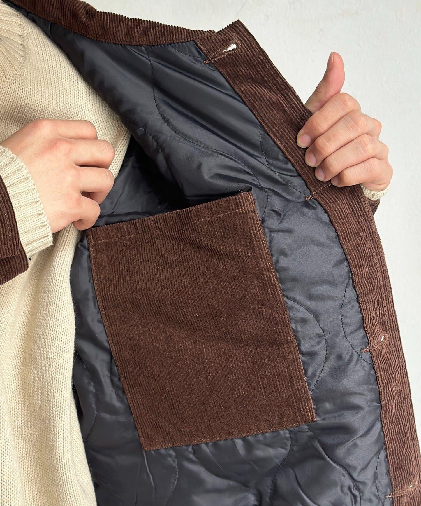 夾棉燈芯絨卡車司機夾克