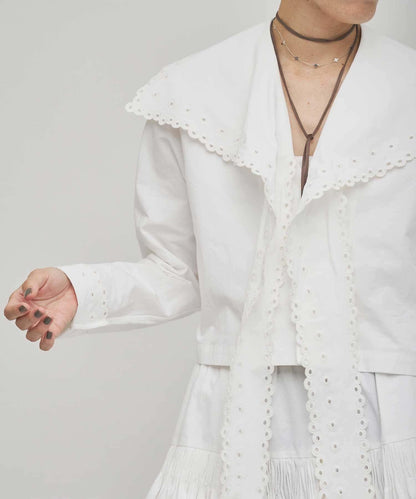 【GEMINI】波浪邊襯衫