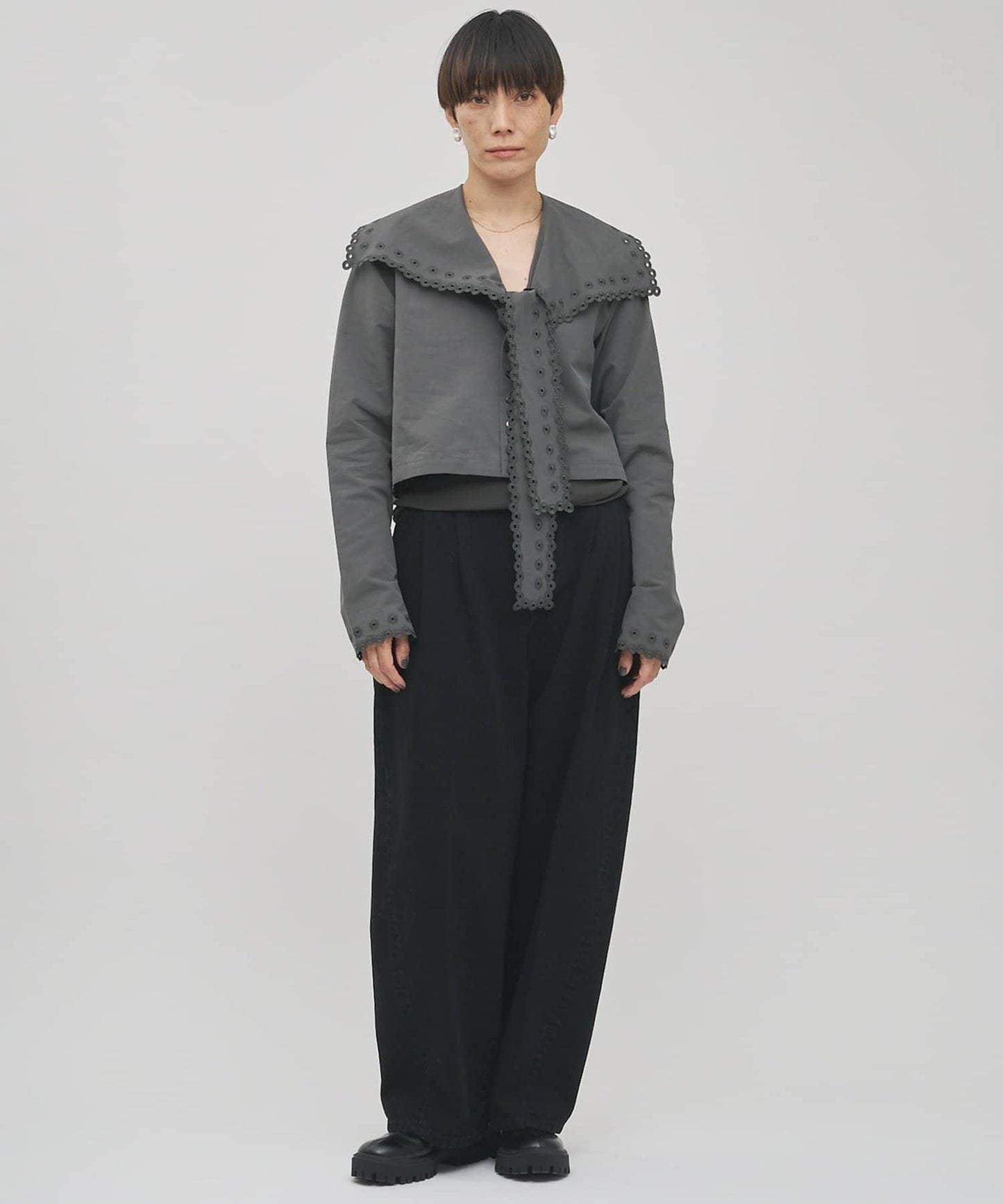 【GEMINI】波浪邊襯衫