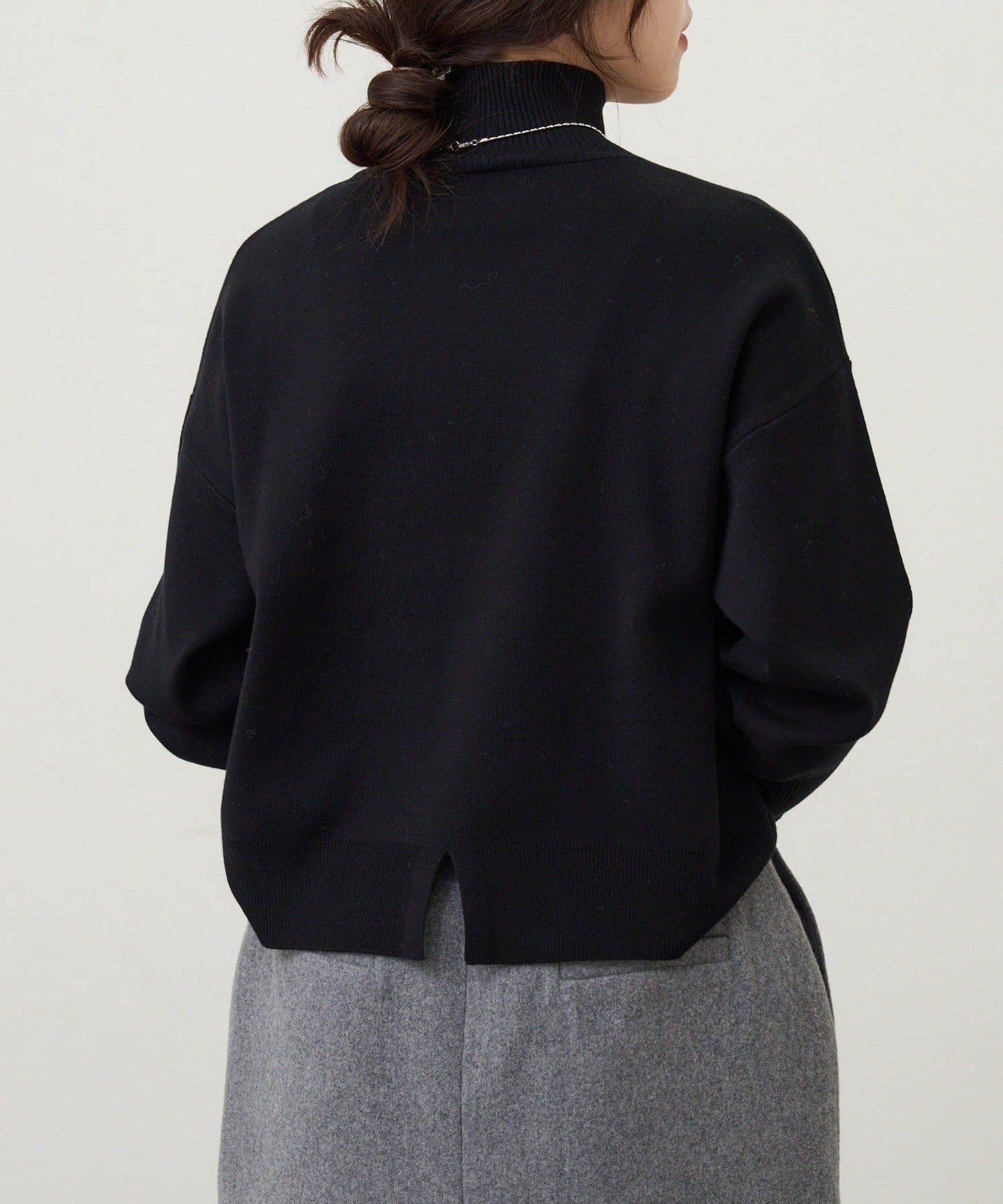 全針高領針織衫