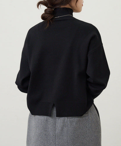 全針高領針織衫