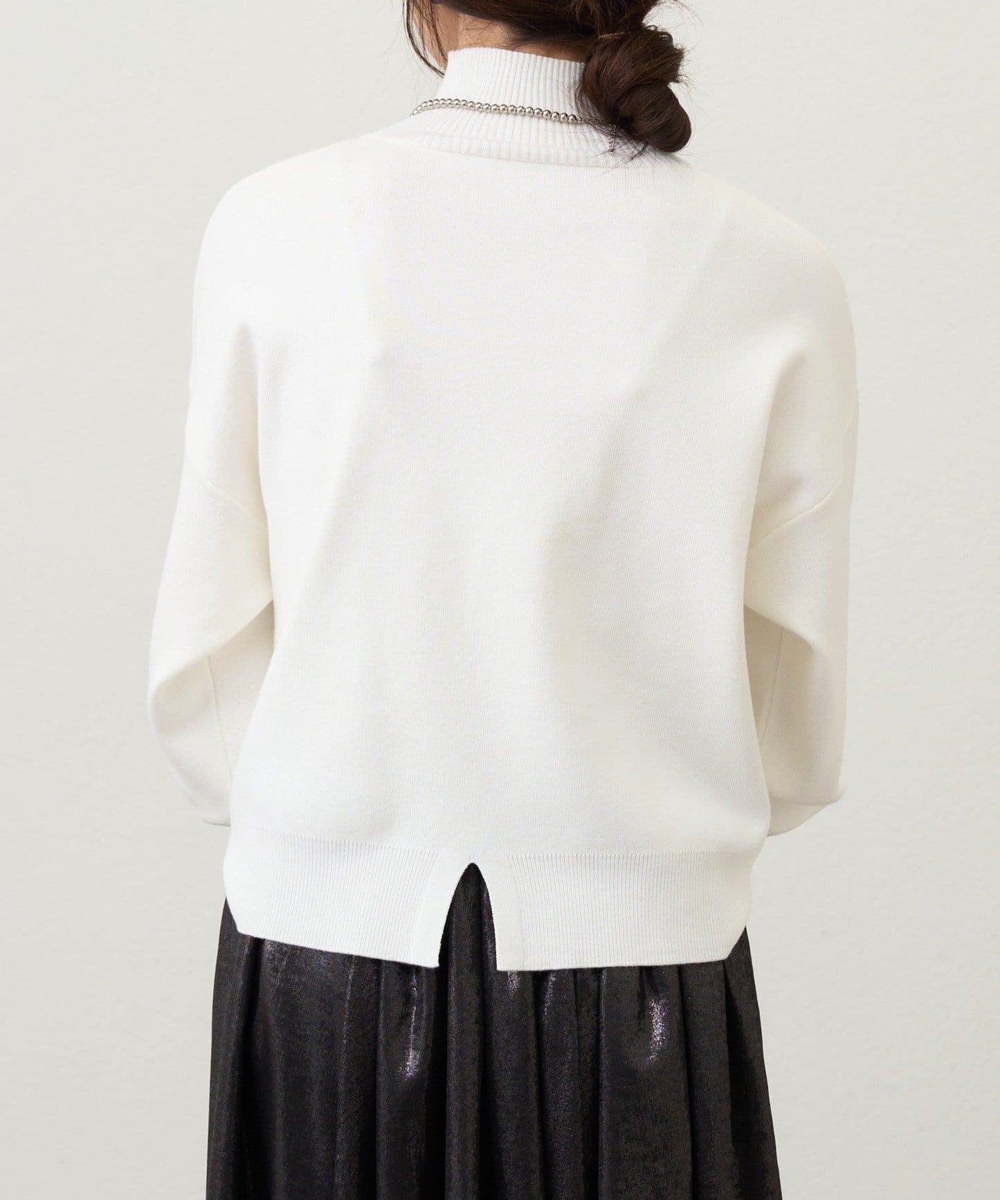 全針高領針織衫