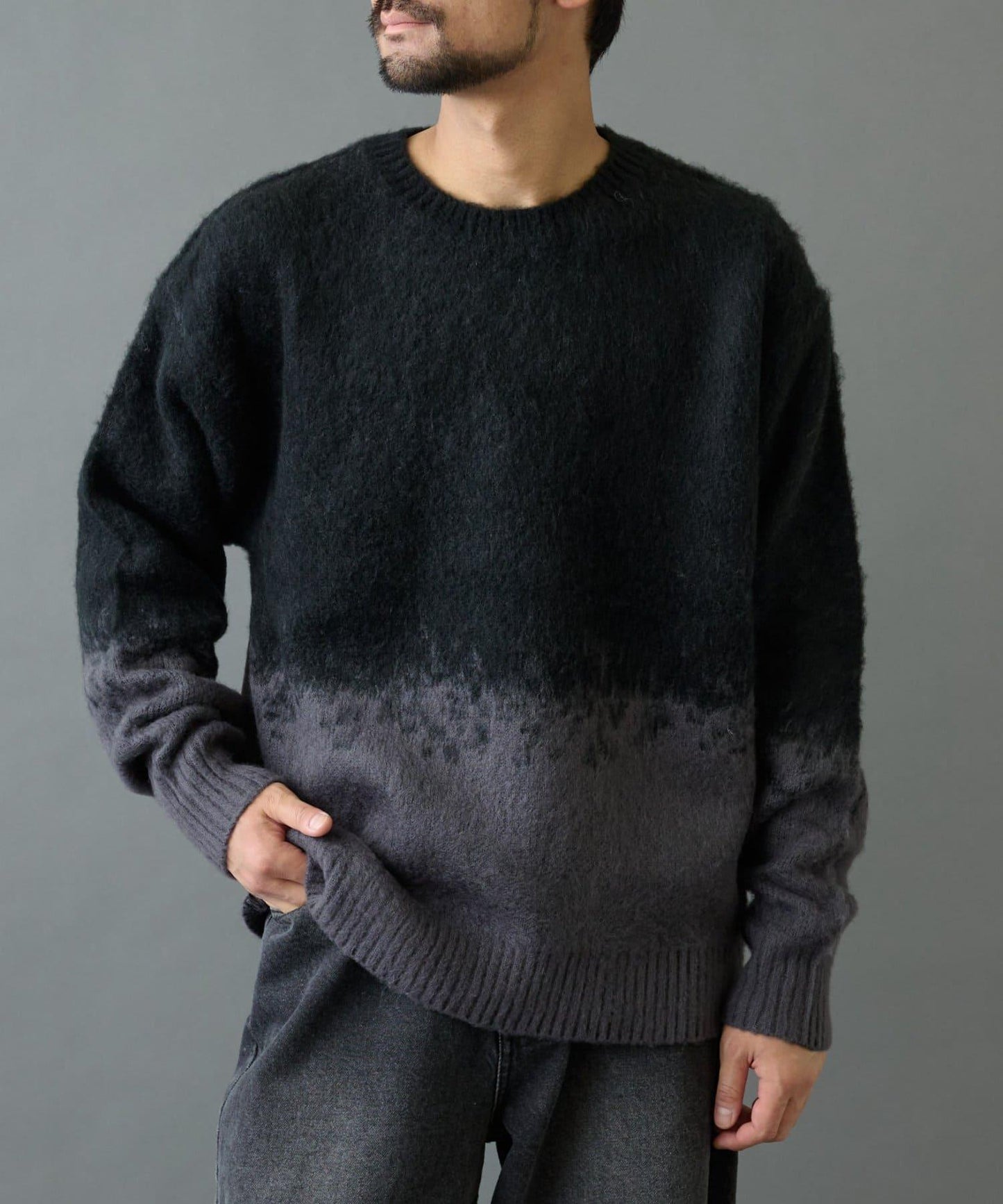 【復刻】仿馬海毛漸變針織衫