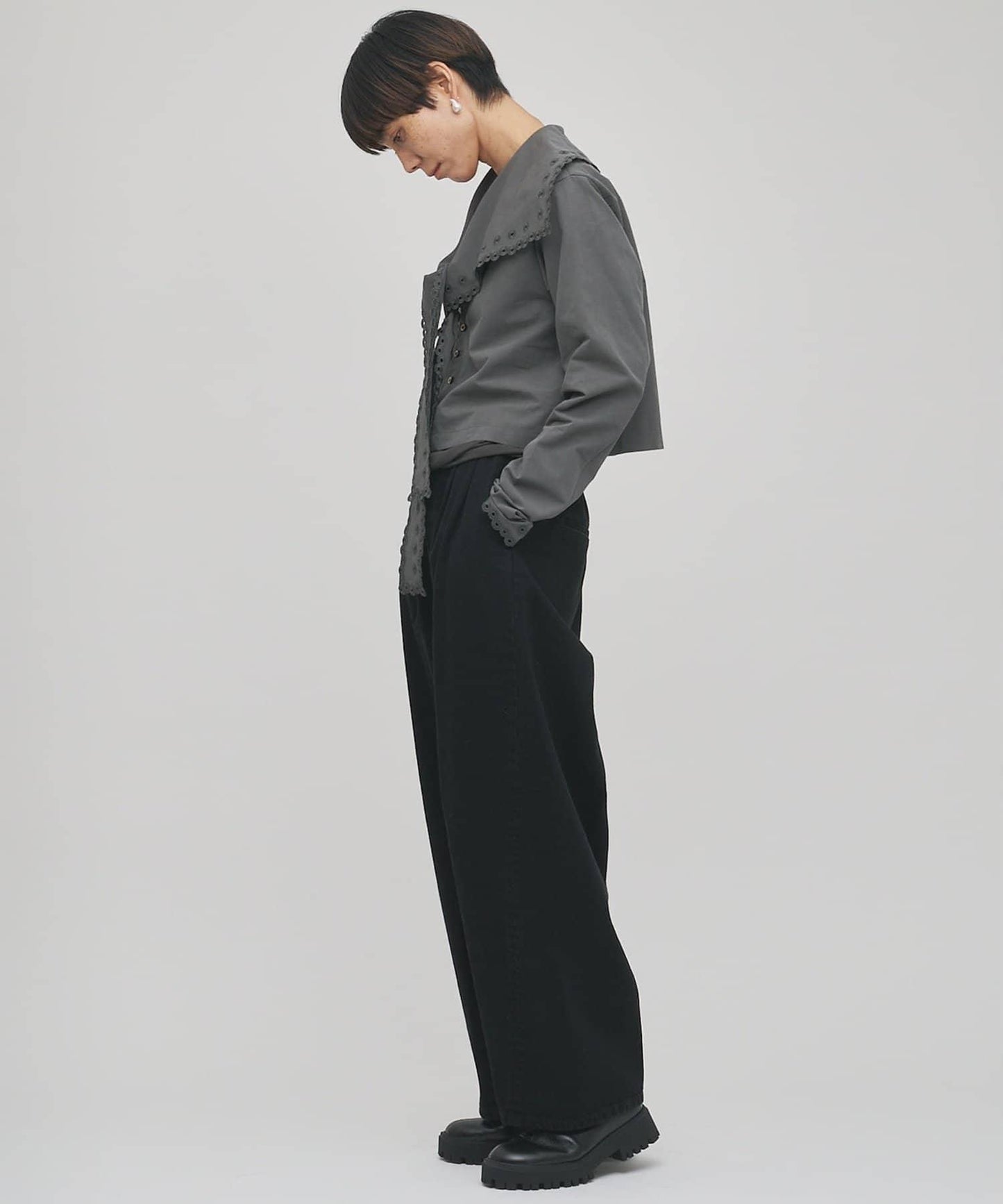 【GEMINI】波浪邊襯衫