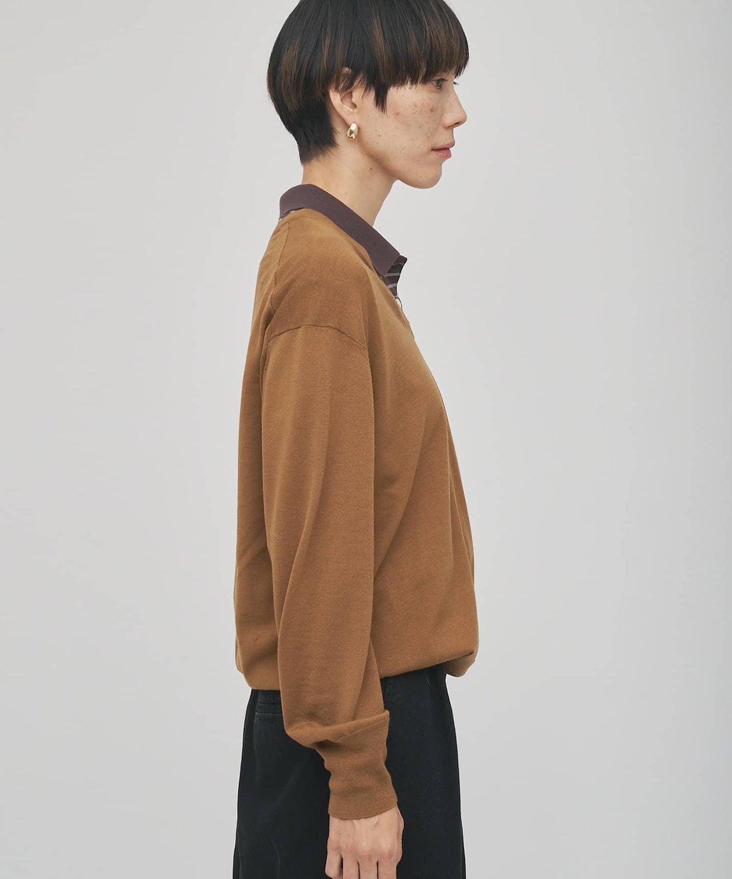 【GEMINI】高密度V領針織套頭衫