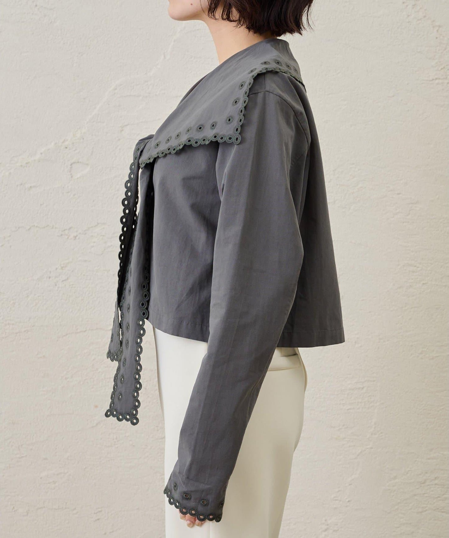 【GEMINI】波浪邊襯衫