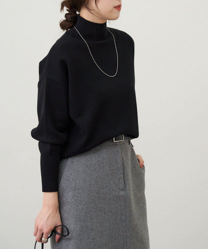 全針高領針織衫