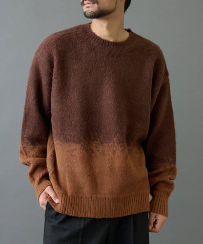 【復刻】仿馬海毛漸變針織衫