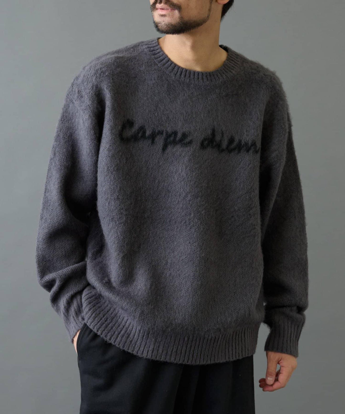 【復刻】仿馬海毛手寫風針織衫