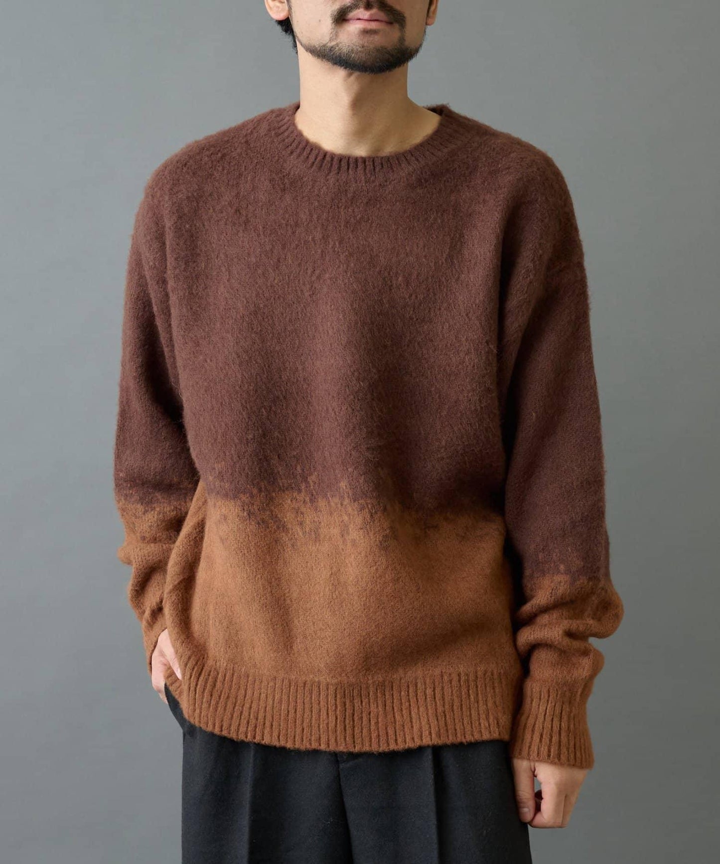 【復刻】仿馬海毛漸變針織衫