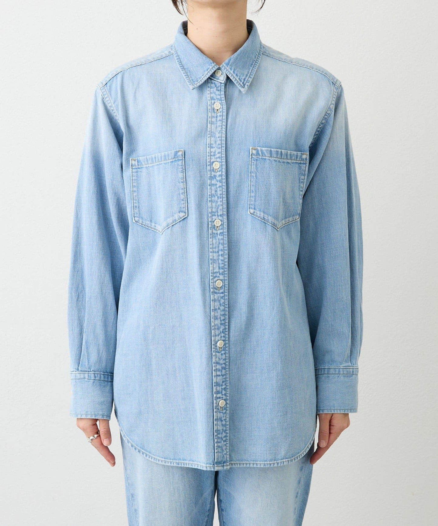 【RIMH】肩墊長款襯衫/預計1月下旬發貨