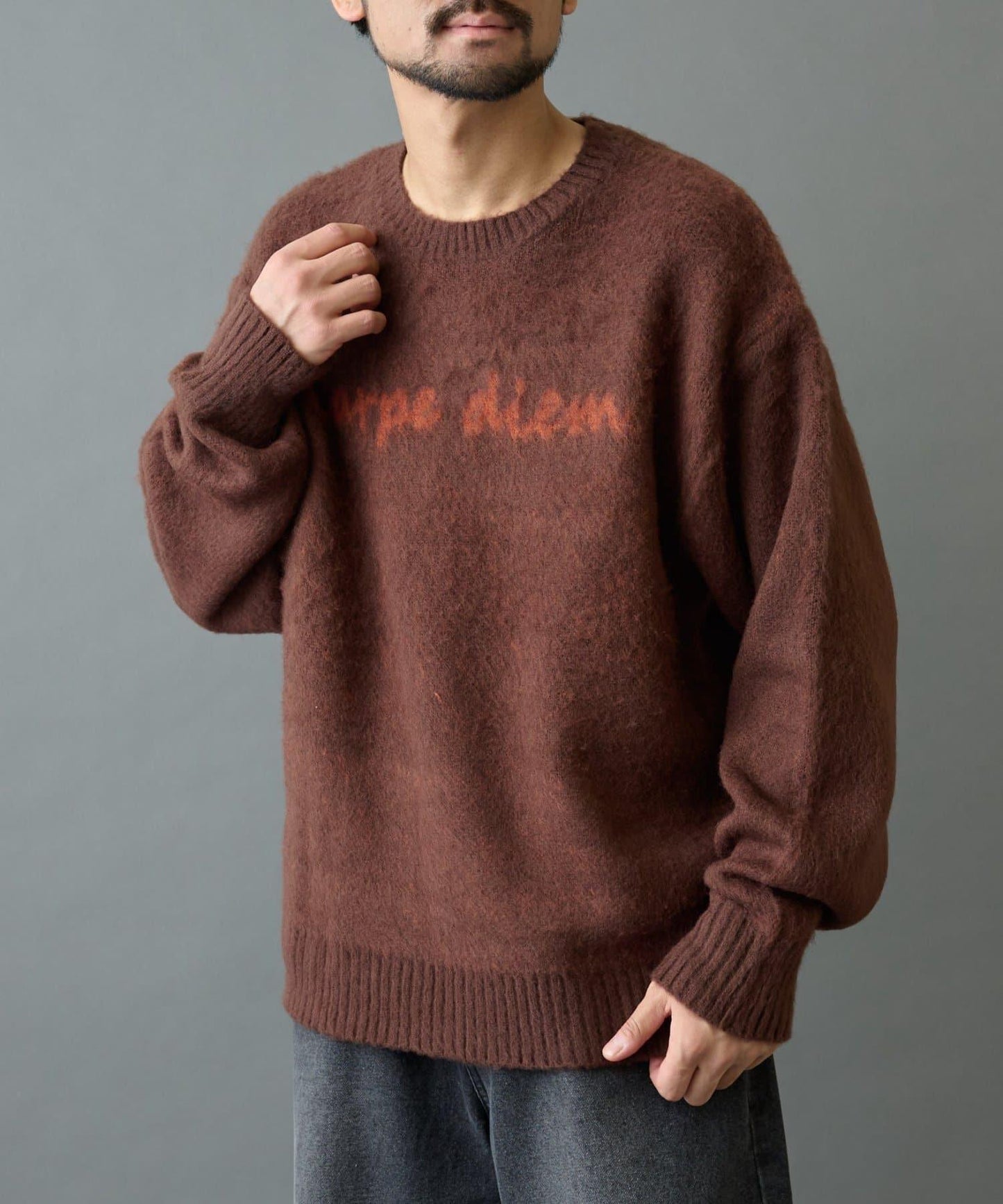 【復刻】仿馬海毛手寫風針織衫