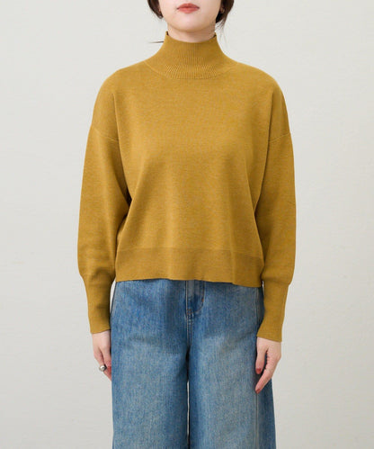 全針高領針織衫