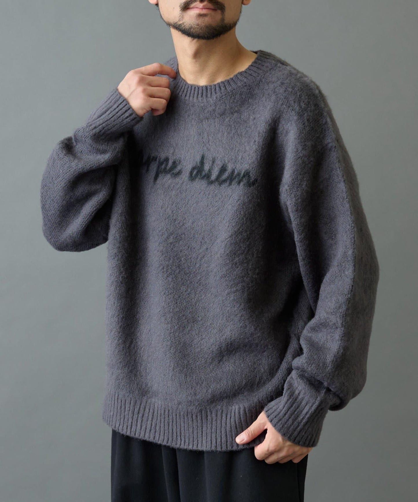 【復刻】仿馬海毛手寫風針織衫