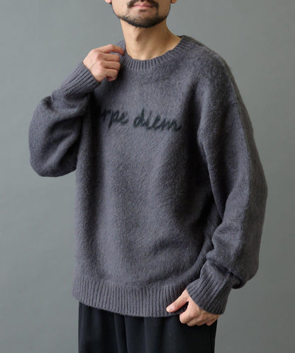 【復刻】仿馬海毛手寫風針織衫