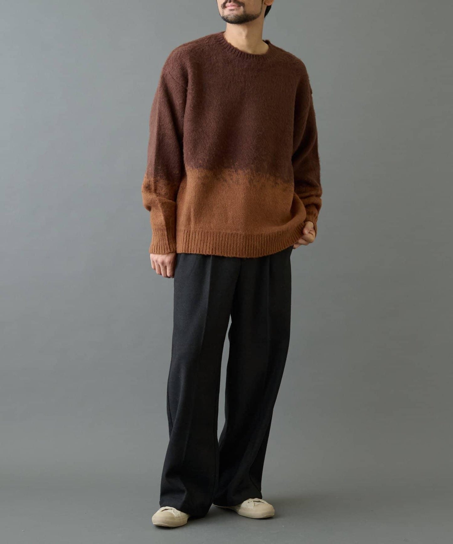 【復刻】仿馬海毛漸變針織衫