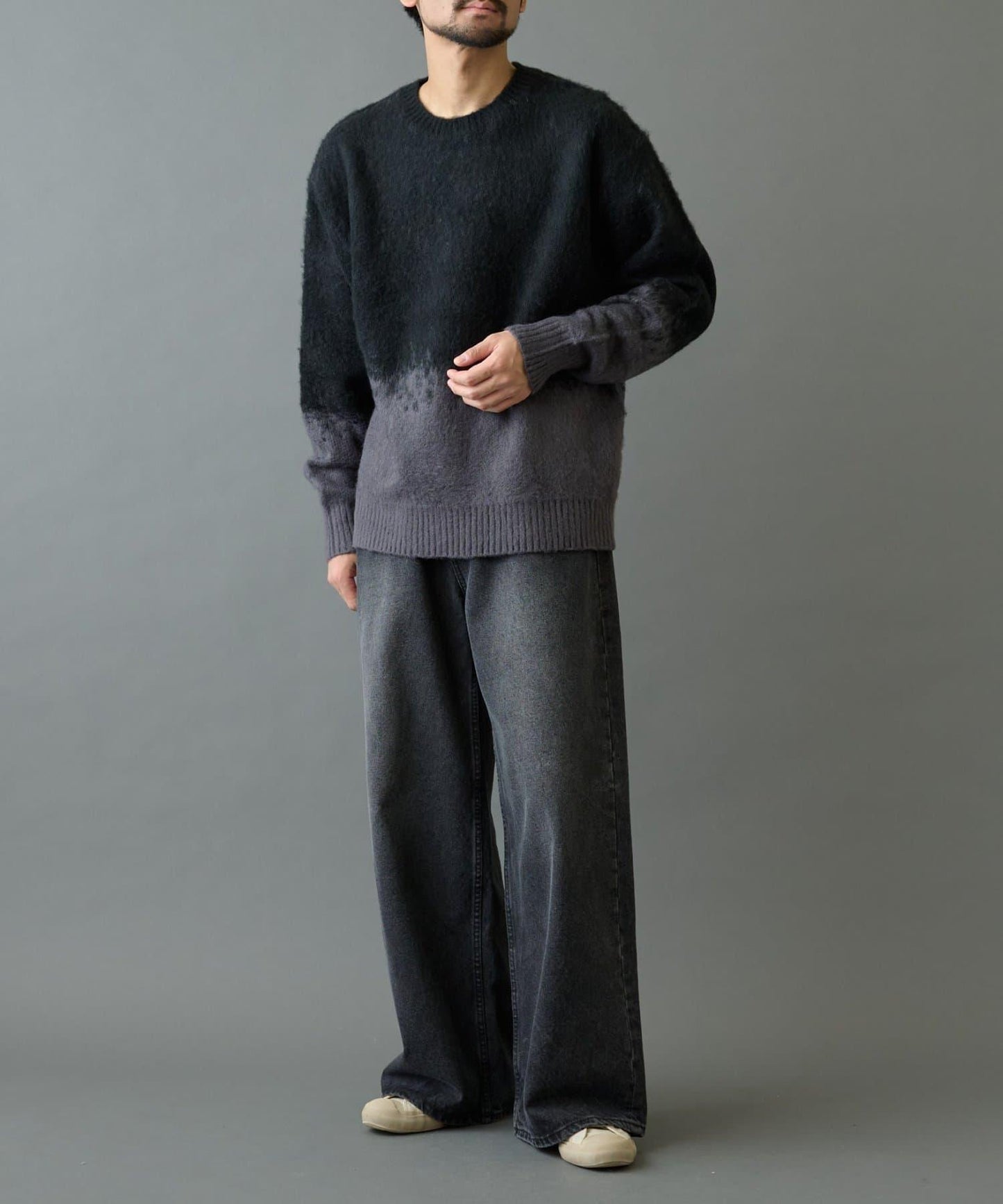 【復刻】仿馬海毛漸變針織衫