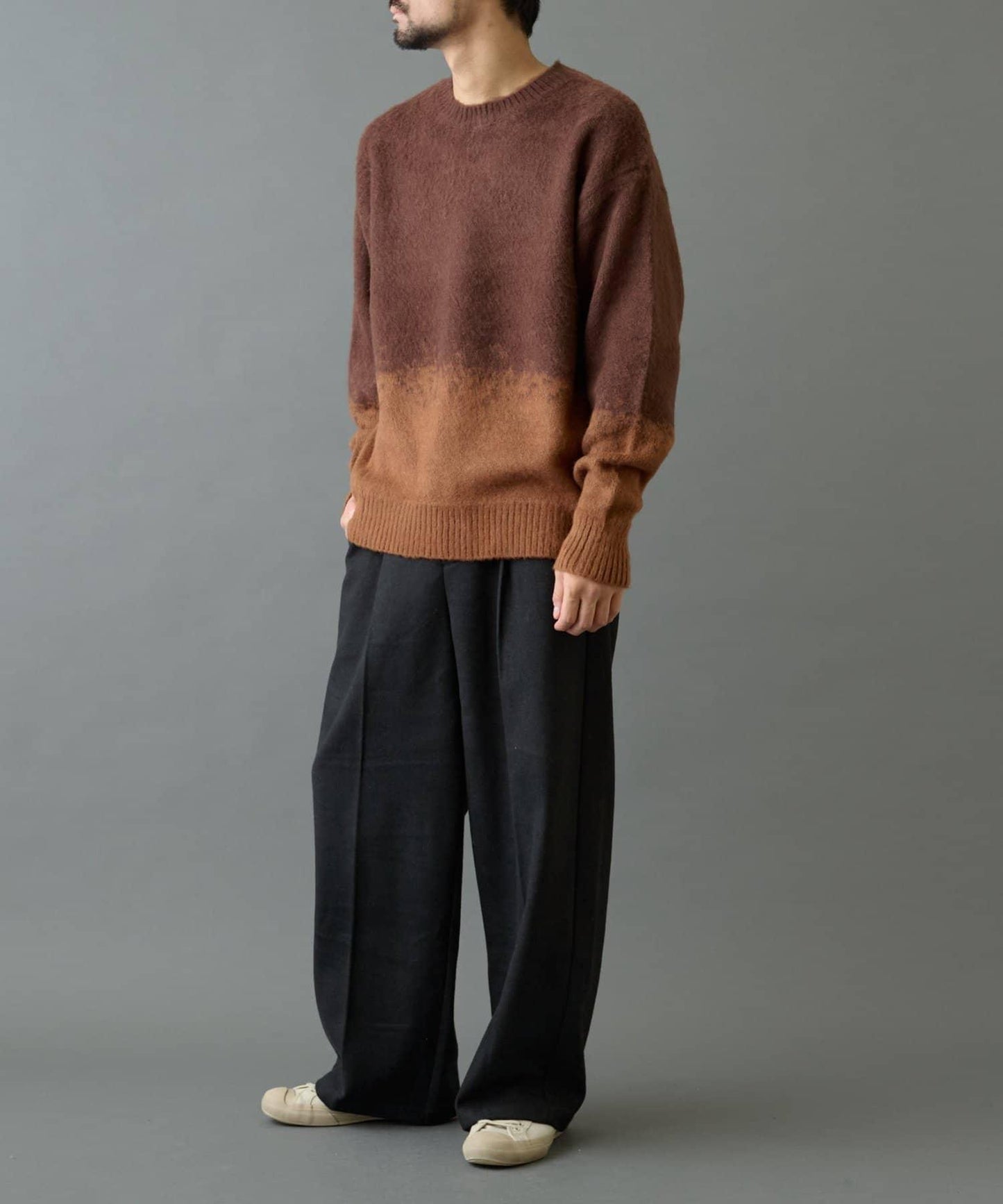 【復刻】仿馬海毛漸變針織衫