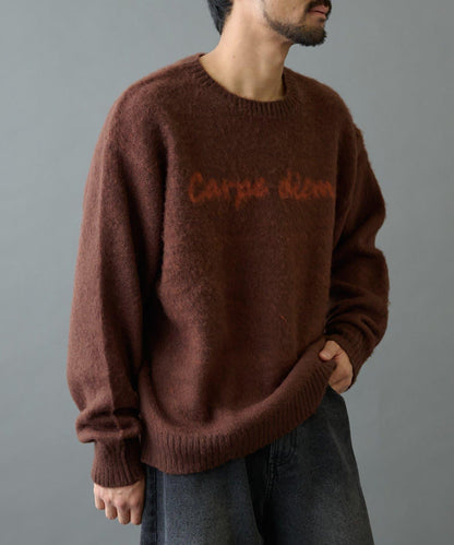 【復刻】仿馬海毛手寫風針織衫